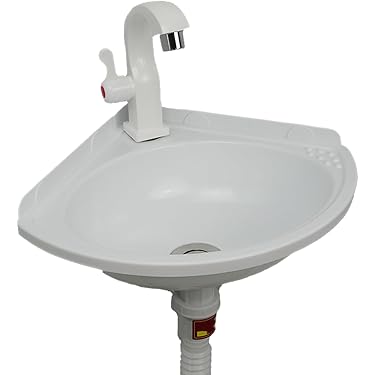 Negrari WandWastafel Zwart Met Glitter - Hars 42x34x21cm | Zuurbestendig, Inclusief Afvoerset