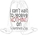 Produktbild I Can't Wait To Receive Nothing On Valentine's Day Drawstring bag