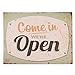 Produktbild Clayre & Eef 6H1621 Textschild Come in we're open Ca. 30 x 40 x 1 cm
