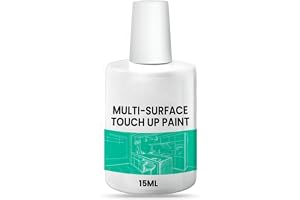 White Touch Up Paint, Multi Surface Touch Up Paint Pen, White Paint Pen with Sandpaper, Appliance Paint & Porcelain Touch Up Repair Kit, for Chips, Scratches, Interior and Exterior House Paint, 15ML