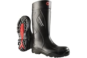 DUNLOP unisex - vuxen C762041Full svart säkerhet Wellington Boot