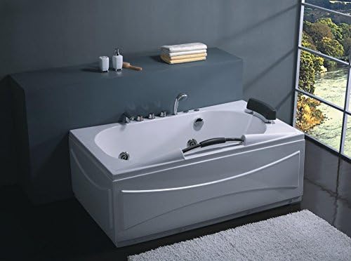 Whirlpool Bath - Atlanta 710 / 1700x850x550mm / Ozone Disinfection / Control panel with FM radio / CD / MP3 / 16 body jets / Ozone Disinfection / 24 months warranty / LED Light /Fast Delivery