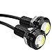 Produktbild forepin reg; 2x KFZ Auto Rückfahrscheinwerfer IP68 Wasserdicht LED Rückleuchte Rund Rücklicht Eagle Eye licht Tagfahrlicht - Weißes Licht