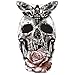 COKOHAPPY Large Temporary Tattoo , Skull Butterfly Rose for Lady Women