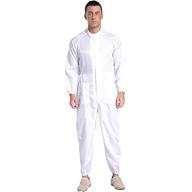 Högert Technik Kalmit Werkoverall voor heren, grijs, XL, robuuste werkkleding van 100% katoen, Oxford 300D knieversterkingen, 6 zakken, reflecterende elementen, grijs, XL