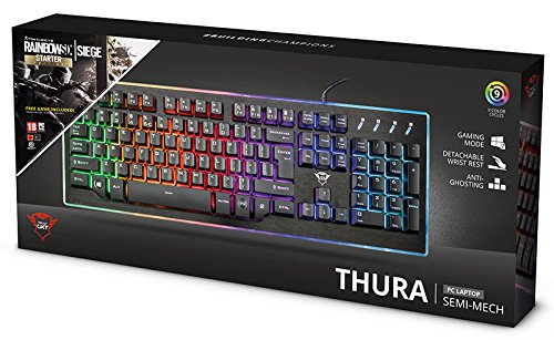 Preisvergleich Produktbild Trust GXT 860 Thura SEMI-Mechanical Tastatur