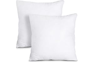 Utopia Bedding Innerkuddar Soffkudde, Dekorativa kuddar, Ihålig Fiber Kudde (2, Vitt, 80x80 cm)