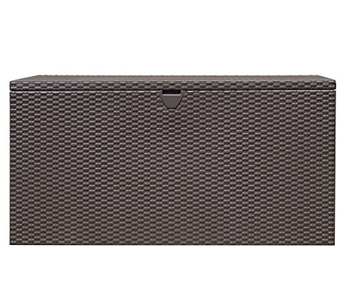 ShelterLogic XXL Kissenbox, Gartenbox, Gartentruhe Espresso 509l Volumen // 132x70x67 cm (LxBxH) // Auflagenbox & Multifunktionsbox - 5