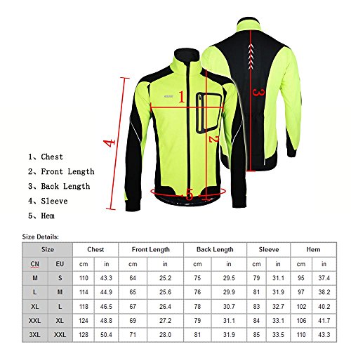 Lixada MTB Mountainbike Jacket Winter Trikot Radfahren Fahrradkleidung Winddicht Jersey - 5