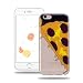Produktbild Suming iPhone 6 PLUS/6S PLUS Tasche Transparente Kristallklare Schutzhülle Weiche TPU Silikon Schale Flexible Schlanke Leichte Schutzhülle Anti-Kratz Stoßfeste Staubdichte Etui - Gelbe Pizza