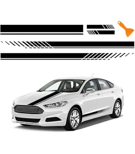 2x Adesivi Laterali Per Auto Tuning Strisce Wave - Foto 8