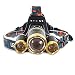 Produktbild PowerKing LED-USB, headlamp,stirnlampe wiederaufladbar, Scheinwerfer für Camping, Herren, 3 Light, 3 Light