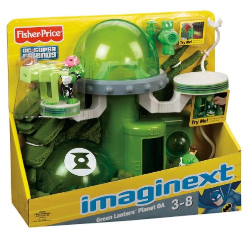 Fisher Price - DC Super Friends - Imaginext - Green Lantern Planet OA - Includes Green Lantern & Kilowog Figures