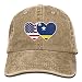 Produktbild Curacao USA Flag Twin Heart Unisex Adult Denim Washed Cowboy Trucker Hat Retro Adjustable Baseball Cap
