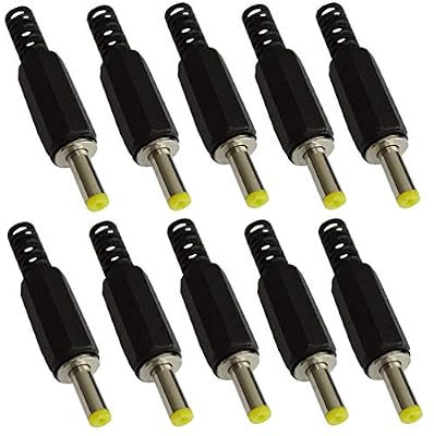 AERZETIX: 10x Fiche mâle connecteur Jack Adaptateur Prise d'alimentation Droit DC 4/1.7mm à souder C42288