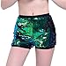 Produktbild Xinan Damen Reversible Mermaid Fishscale Pailletten Shorts (M, Grün)