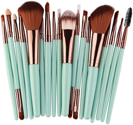 Makeup Brushes, SamMoSon 18 Pcs Professional Makeup Brush Set Foundation Powder Lip Eyebrow Make-up Toiletry Kit Wool Make Up Brush Set (Green)
