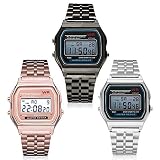 Armbanduhren männer Herrenuhr mit Datum Funktion Herren LED Digital wasserdichte Quarz-Armbanduhr-Kleid-goldene Armbanduhr-Frauen-Männer Armbanduhr Uhren Armbanduhren Herrenarmbanduh Rose Gold