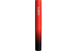 Maybelline New York Pintalabios mate, color intenso y cómodo de llevar, color Sensational Ultimate, color: nº 299 More Scarlet (rojo), 1 barra de 2 g