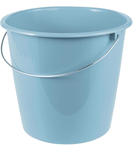 Reinica Huishoudelijke emmer, 5 liter, zwart, emmer, kleine poetsemmer, reinigingsemmer, emmer, huishoudemmer, wateremmer