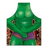 Ganzflächig farbig bedruckte Schürze mit tollen und witzigen Motiven