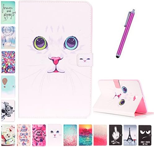 Romtronic Fashionable Design Flip Case PU Leather Cover Stand Case for Samsung Galaxy Tab A 10.1 2016 (SM-T580 \ SM-T585), Stylus Pen included (Design 09)