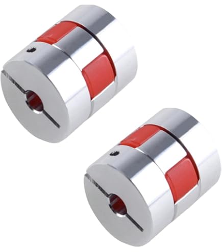 QUARKZMAN 5 Pezzi Accoppiamento Albero 5mm-8mm In Alluminio | Per CNC E Stampanti 3D | D19xL25 Mm