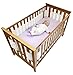 Safe Dreams 4 Sided Cot Wrap & Patch Cot Toy Combo - White