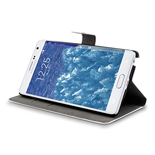 kwmobile Funda para Samsung Galaxy Note Edge - Carcasa de  Cuero sint  tico  con dise  o Don t Touch my Phone - Case con  Tarjetero 