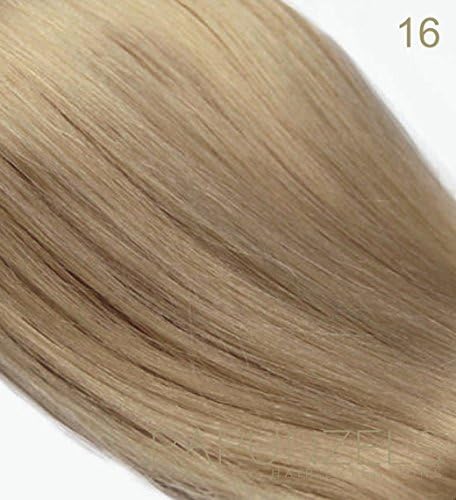 16" Pre bonded 0.5 gram U/Nail tip remy human hair extensions - choose your colour (16 Caramel Blonde)