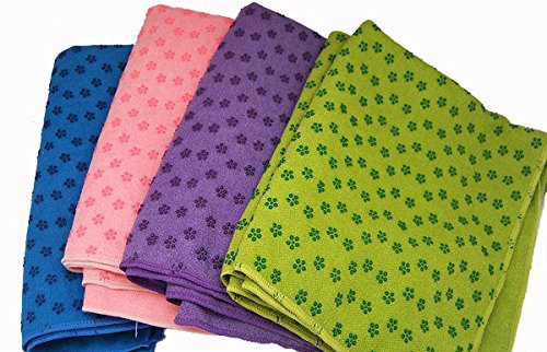 Kabalo BLAU Sport Fitness Yoga Towel Yogatuch Blanket MIT BEUTEL – cover an exercise mat – Non Slip Pilates Accessory – Hause Fitnessgeräte - 2