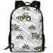 Produktbild best& Green Tractor Casual Laptop Backpack School Bag Shoulder Bag Travel Daypack Handbag