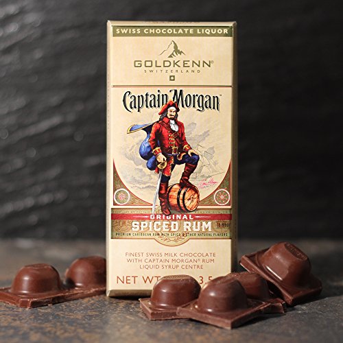 Goldkenn Captain Morgan Liqueur Chocolate Bar 100g
