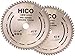 Produktbild 2er-Pack HICO Sägeblatt für Kreissägen 260mm 60 Zähne Wechselzahn Hartmetall