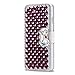 Produktbild Homikon PU Leder Hülle Retro Schön Glänzend Glitzer Diamant Schmetterling Schutzhülle Brieftasche Ledertasche Handyhülle Mädchen Frau Flip Wallet Case Kompatibel mit Samsung Galaxy S5/S5 Neo - Lila