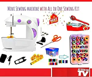 Sewing Machines for Home Portable Sewing Kit for Stiching with Thread Set