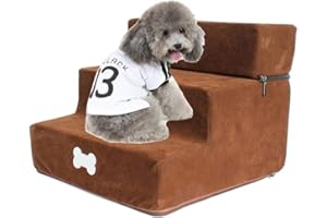 cedarfiny Marche D'escalier pour Compagnie Pet Stair Step Flannel Dog Detachable Three-Story Staircase Assembly Removable Wash Stairs Ladder Dog Stair