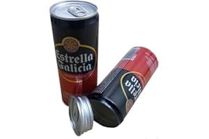 WEED PACK Estrella Galicia de ocultación Original - Estrella Galicia con compartimento de escondite secreto - Estrella Galicia autentica SAFE STASH - Cerveza de camuflaje Estrella Galicia