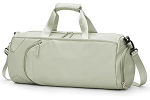 UPPACK Borsone Palestra Uomo Borsa Palestra Donna Borsone da Viaggio Piscina Impermeabile e Resistente Borsa Sportivo con Porta Scarpe e Tasca Umida da Viaggio Per Sport, Yoga,Fitness Verde