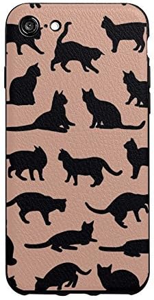 Designer iPhone 7 Plus Case,Cute Cats Designer iPhone 7 Plus Case, iPhone 7 Plus PU Leather Back Case Cover, Flexible TPU Silicone Hybrid Slim Cover, Anti-Scratch Protective Thin Bumper Case for Apple iPhone 7 Plus , 5.5" – Cute Cats