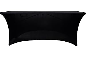 WERKA PRO Housse Nappe pour Table Pliante 180cm Noire