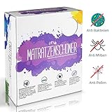 ✅ WASSERUNDURCHLÄSSIG: Die speziell beschichtete Unterseite des Matratzenschutzbezuges bewahrt ihre Matratze vor dem Eindringen von Flüssigkeiten, wie zum Beispiel Schweiß und Urin.