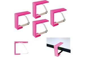 POWERSELL SRLS 4 PZ Tovaglia Clip in Acciaio, Molla Ferma Tovaglia, Outdoor Picnic Party Ganci Fermatovaglia Morsetti Fermagli per Tavoli all’Aperto Giardino da Esterno Resistenti alle Intemperie (FUCSIA)