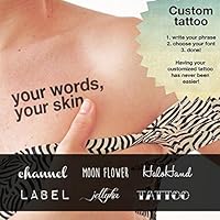 Personalized Temporary Tattoo (Set of 2)