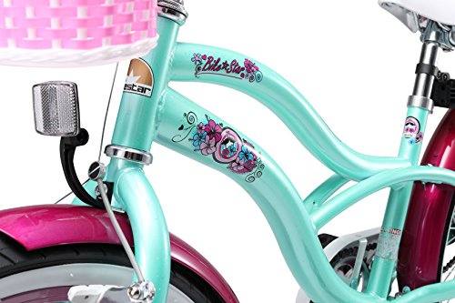 BIKESTAR® Premium Design Kinderfahrrad für coole Kids ab 6 Jahren ★ 20er Deluxe Cruiser Edition ★ Pepper Mint - 6
