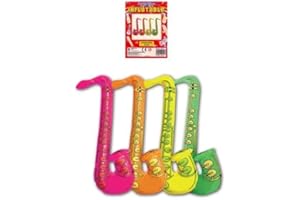 HENBRANDT 1x Fiesta De Disfraces Hinchable 75cm de color JAZZ Saxofón AMARILLO
