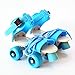 Produktbild tofree Kinder Zwei Linien Rollschuhe Zweireihig 4 Wheel Skating Schuhe Frei Größe Schiebetür Inline Pink Blau Blau