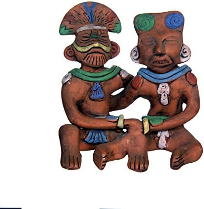 Discount Etnico Maya 1 mx0264-d Adulation Of Love In Terracotta 17 x 18 cm.