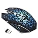 Produktbild Bescita Wireless Gaming Maus, Wiederaufladbare Wireless Silent Mouse LED Hintergrundbeleuchtung USB Optical Ergonomic Mouse mit Ladekabel