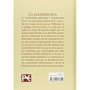 La Matemática. Su Contenido, Métodos Y Significado (Libros Singulares (Ls))